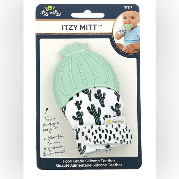 Itzy Ritzy Cactus Teether Mitt - Picture 1 of 3